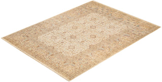 Contemporary Eclectic Ivory Wool Area Rug 9' 1" x 11' 10" - Solo Rugs
