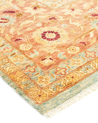 Contemporary Eclectic Light Blue Wool Area Rug 8' 10" x 11' 5" - Solo Rugs