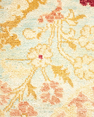 Contemporary Eclectic Light Blue Wool Area Rug 8' 10" x 11' 5" - Solo Rugs