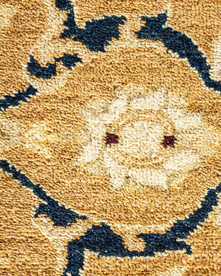 Contemporary Eclectic Ivory Wool Area Rug 9' 1" x 12' 2" - Solo Rugs