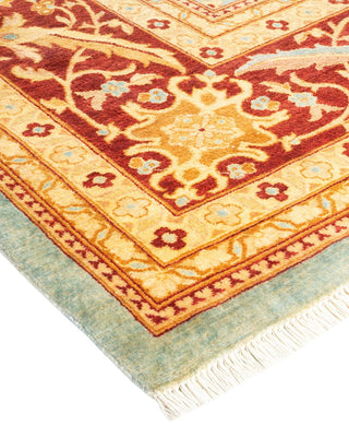 Contemporary Eclectic Light Blue Wool Area Rug 8' 10" x 12' 2" - Solo Rugs