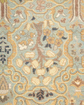 Traditional Mogul Light Blue Wool Runner 2' 7" x 11' 10" - Solo Rugs