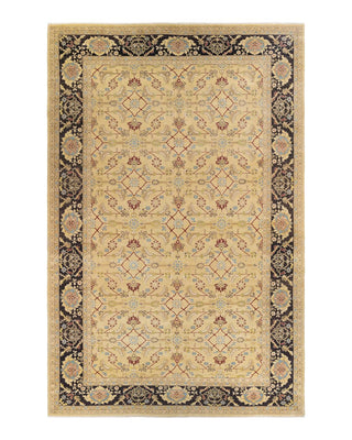 Contemporary Eclectic Green Wool Area Rug 10' 0" x 15' 10" - Solo Rugs