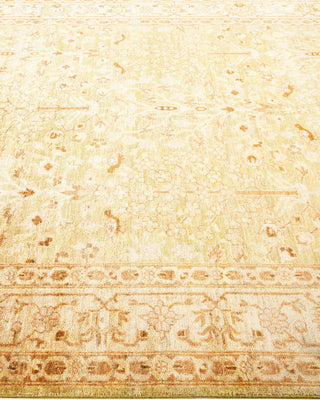 Contemporary Eclectic Green Wool Area Rug 6' 3" x 8' 10" - Solo Rugs