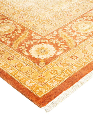 Traditional Mogul Brown Wool Area Rug 8' 4" x 10' 5" - Solo Rugs