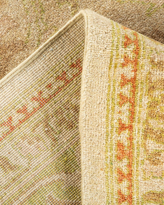 Contemporary Eclectic Ivory Wool Area Rug 9' 3" x 12' 4" - Solo Rugs