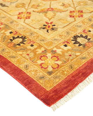 Traditional Mogul Orange Wool Area Rug 12' 3" x 15' 5" - Solo Rugs