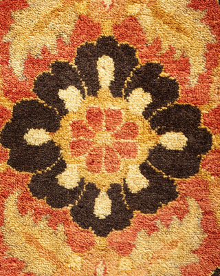 Traditional Mogul Orange Wool Area Rug 12' 3" x 15' 5" - Solo Rugs