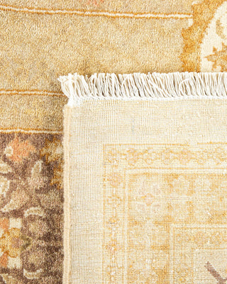 Traditional Mogul Ivory Wool Square Area Rug 8' 0" x 8' 5" - Solo Rugs