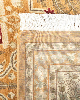 Traditional Mogul Beige Wool Area Rug 8' 1" x 10' 4" - Solo Rugs