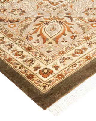 Traditional Mogul Brown Wool Area Rug 12' 1" x 15' 5" - Solo Rugs