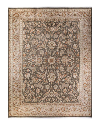 Traditional Mogul Brown Wool Area Rug 12' 1" x 15' 5" - Solo Rugs