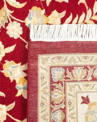 Traditional Mogul Red Wool Area Rug 9' 3" x 12' 0" - Solo Rugs