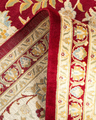 Traditional Mogul Red Wool Area Rug 9' 3" x 12' 0" - Solo Rugs