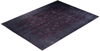 Contemporary Fine Vibrance Red Wool Area Rug 9' 2" x 12' 3" - Solo Rugs