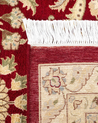 Traditional Mogul Red Wool Area Rug 8' 1" x 9' 8" - Solo Rugs