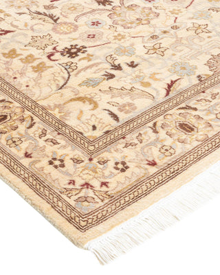 Traditional Mogul Ivory Wool Area Rug 3' 2" x 5' 2" - Solo Rugs