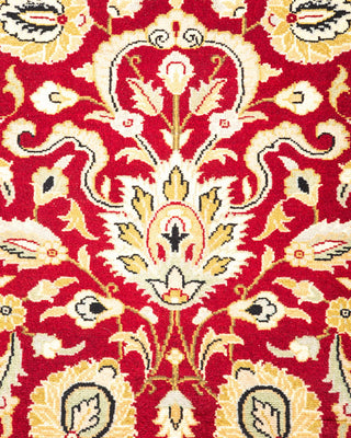 Traditional Mogul Red Wool Area Rug 3' 1" x 5' 1" - Solo Rugs
