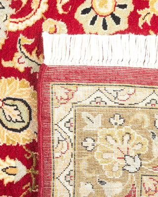 Traditional Mogul Red Wool Area Rug 3' 1" x 5' 1" - Solo Rugs