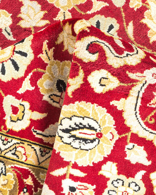 Traditional Mogul Red Wool Area Rug 3' 1" x 5' 1" - Solo Rugs
