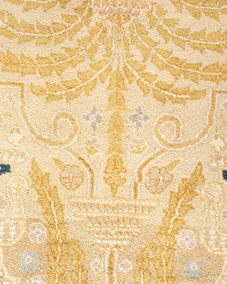 Traditional Mogul Ivory Wool Area Rug 8' 2" x 10' 5" - Solo Rugs