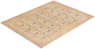 Traditional Mogul Ivory Wool Area Rug 8' 2" x 10' 5" - Solo Rugs