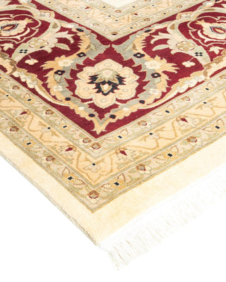 Traditional Mogul Ivory Wool Area Rug 11' 10" x 15' 4" - Solo Rugs