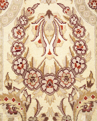 Traditional Mogul Ivory Wool Area Rug 8' 0" x 10' 5" - Solo Rugs