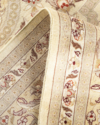 Traditional Mogul Ivory Wool Area Rug 8' 0" x 10' 5" - Solo Rugs