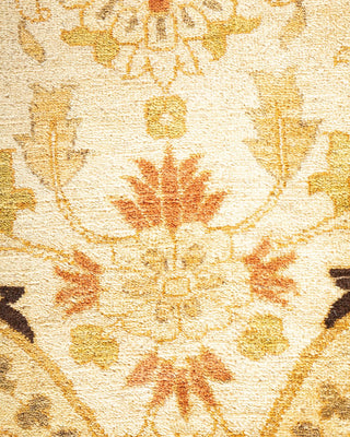 Traditional Mogul Brown Wool Area Rug 12' 3" x 17' 8" - Solo Rugs