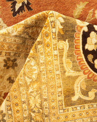 Traditional Mogul Brown Wool Area Rug 12' 3" x 17' 8" - Solo Rugs