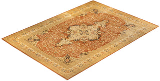 Traditional Mogul Brown Wool Area Rug 12' 3" x 17' 8" - Solo Rugs