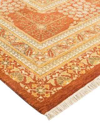 Traditional Mogul Brown Wool Area Rug 8' 3" x 10' 2" - Solo Rugs