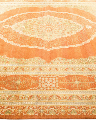 Traditional Mogul Brown Wool Area Rug 8' 3" x 10' 2" - Solo Rugs