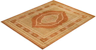Traditional Mogul Brown Wool Area Rug 8' 3" x 10' 2" - Solo Rugs