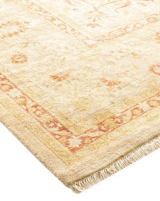 Traditional Mogul Ivory Wool Area Rug 8' 0" x 10' 3" - Solo Rugs