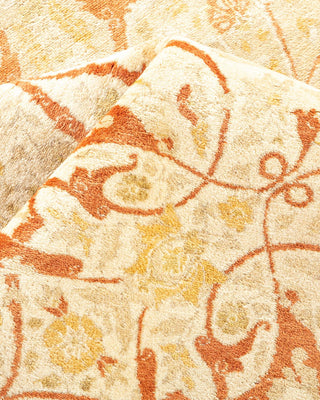 Traditional Mogul Ivory Wool Area Rug 8' 0" x 10' 3" - Solo Rugs