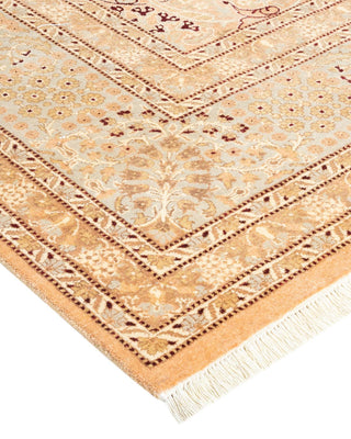 Traditional Mogul Beige Wool Area Rug 8' 2" x 10' 1" - Solo Rugs