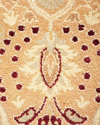 Traditional Mogul Beige Wool Area Rug 8' 2" x 10' 1" - Solo Rugs