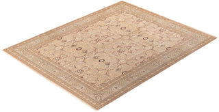 Traditional Mogul Beige Wool Area Rug 8' 2" x 10' 1" - Solo Rugs