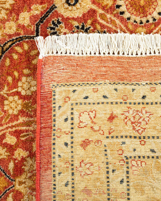 Traditional Mogul Orange Wool Area Rug 8' 1" x 10' 5" - Solo Rugs
