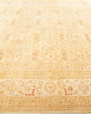 Traditional Mogul Ivory Wool Area Rug 8' 1" x 10' 3" - Solo Rugs