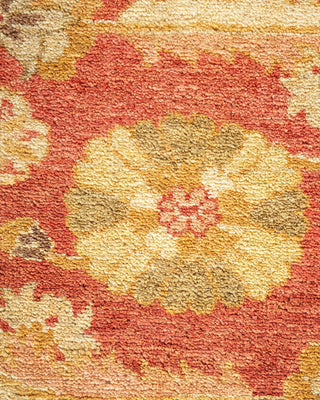 Traditional Mogul Orange Wool Area Rug 8' 3" x 10' 7" - Solo Rugs