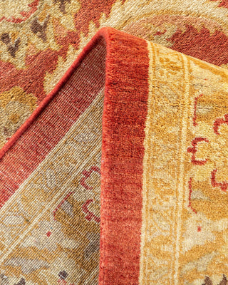 Traditional Mogul Orange Wool Area Rug 8' 3" x 10' 7" - Solo Rugs