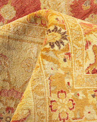 Traditional Mogul Orange Wool Area Rug 8' 3" x 10' 7" - Solo Rugs