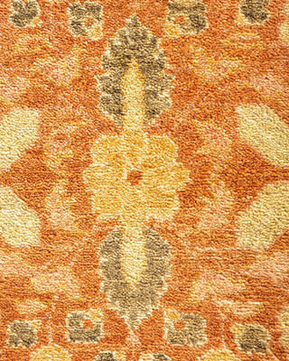 Traditional Mogul Brown Wool Area Rug 12' 3" x 18' 1" - Solo Rugs