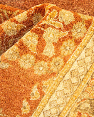 Traditional Mogul Brown Wool Area Rug 12' 3" x 18' 1" - Solo Rugs