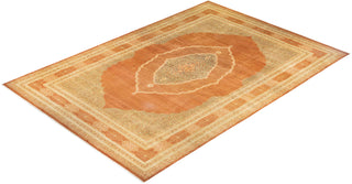 Traditional Mogul Brown Wool Area Rug 12' 3" x 18' 1" - Solo Rugs