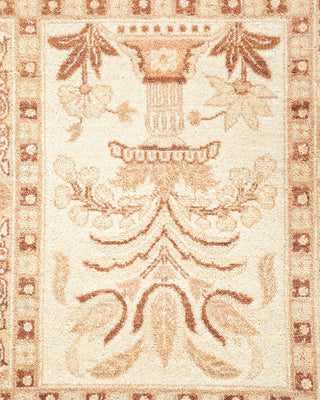 Traditional Mogul Ivory Wool Area Rug 8' 2" x 10' 4" - Solo Rugs