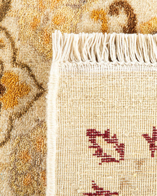 Traditional Mogul Ivory Wool Area Rug 8' 2" x 10' 4" - Solo Rugs